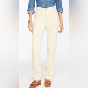 TALBOTS *NWOT* Women’s Straight Leg Stretch Corduroy Pants in 24W in Cream